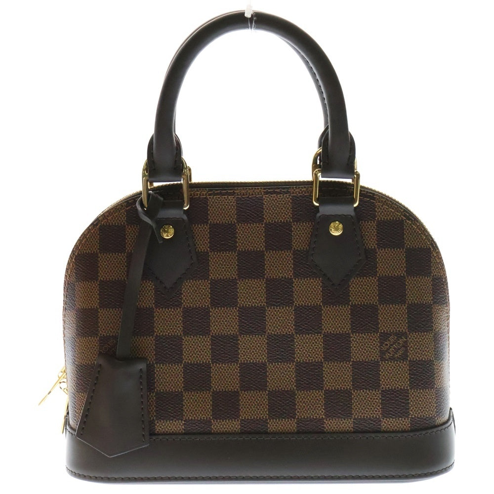 LOUIS VUITTON(ルイヴィトン) ダミエ アルマBB 2WAYバッグ ハンドバッグ ショルダーバッグ ブラウン ゴールド金具 レザー×PVC N41221