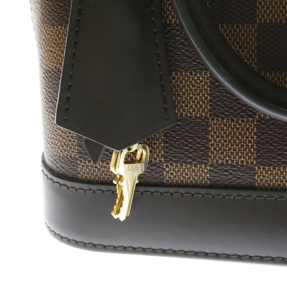 LOUIS VUITTON(ルイヴィトン) ダミエ アルマBB 2WAYバッグ ハンドバッグ ショルダーバッグ ブラウン ゴールド金具 レザー×PVC N41221
