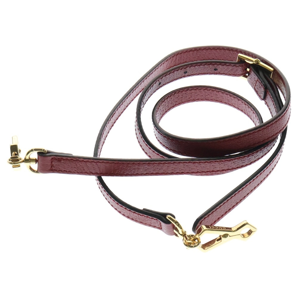 GUCCI(グッチ) GGフローラ スモールトートバッグ 2WAYハンドバッグ ショルダーバッグ レッド×ベージュ レザー×PVC ゴールド金具 547551