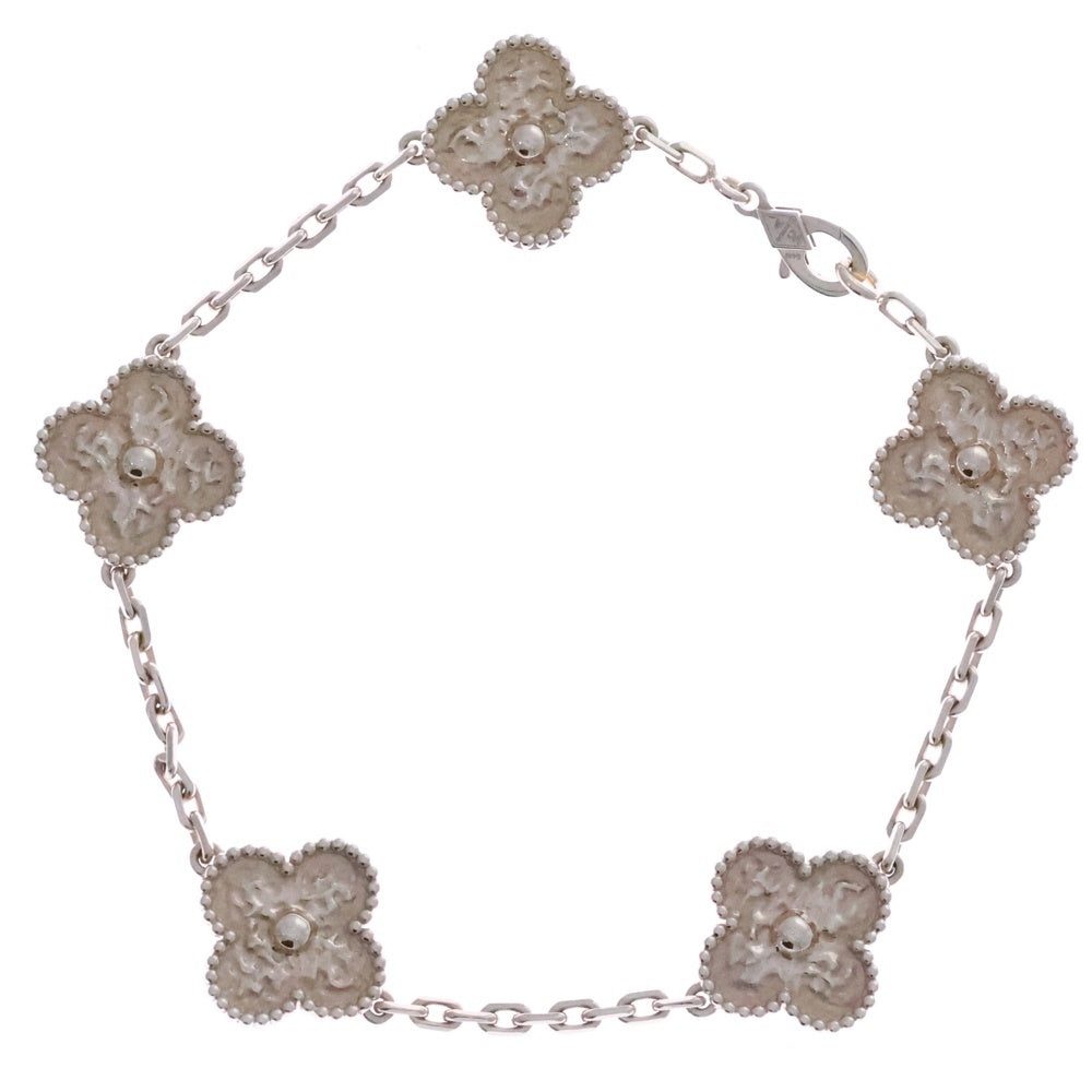 Van Cleef & Arpels(ヴァンクリーフアンドアーペル) ヴィンテージアルハンブラ 5モチーフ ブレスレット K18YG イエローゴールド VCARO1IE00 ジュエリー アクセサリー