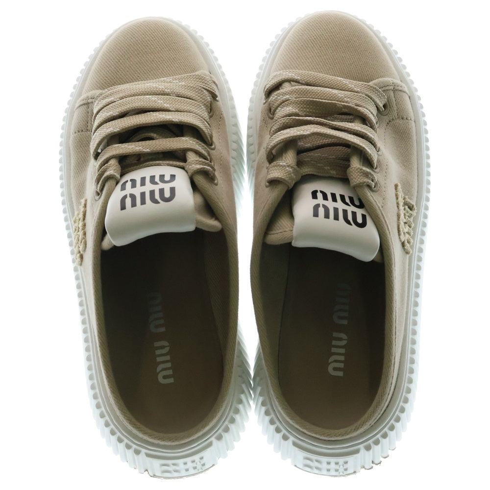 miumiu(ミュウミュウ) デニム スニーカー ミュール サンダル 35 2/1 レディース