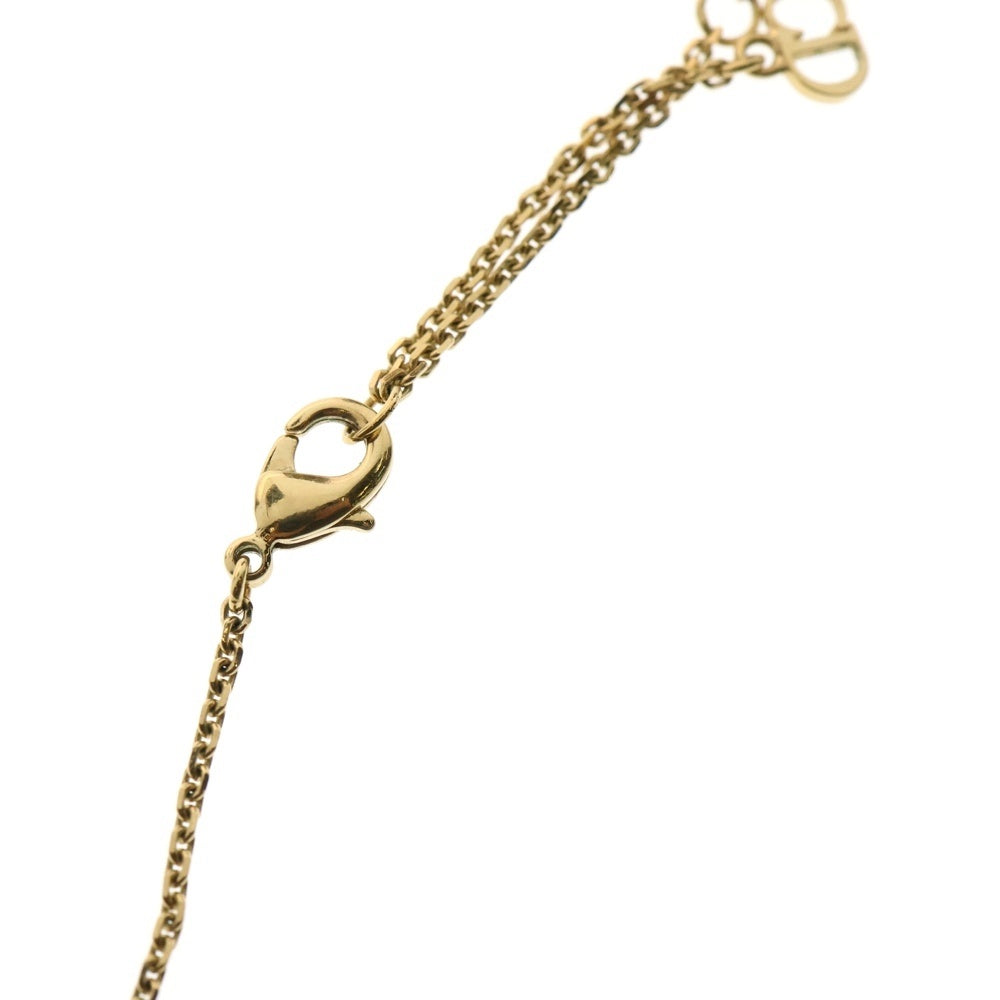 Christian Dior(クリスチャンディオール) Clair D Lune ネックレス GD メタル・レジンパール・クリスタル ネックレス CDロゴ ゴールド