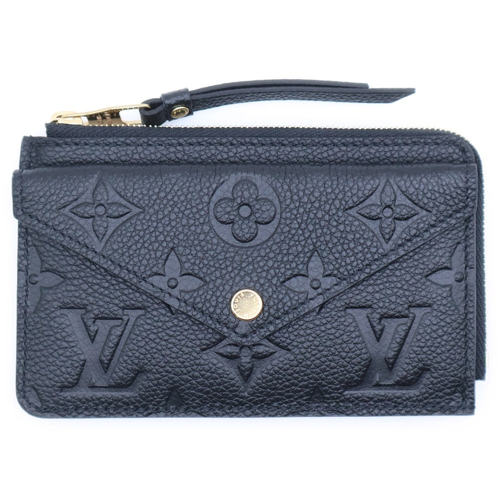 LOUIS VUITTON(ルイヴィトン) ポルト カルト・レクト ヴェルソ カードケース コインケース バッグチャーム 名刺入れ ブラック ゴールド金具 レザー M69421