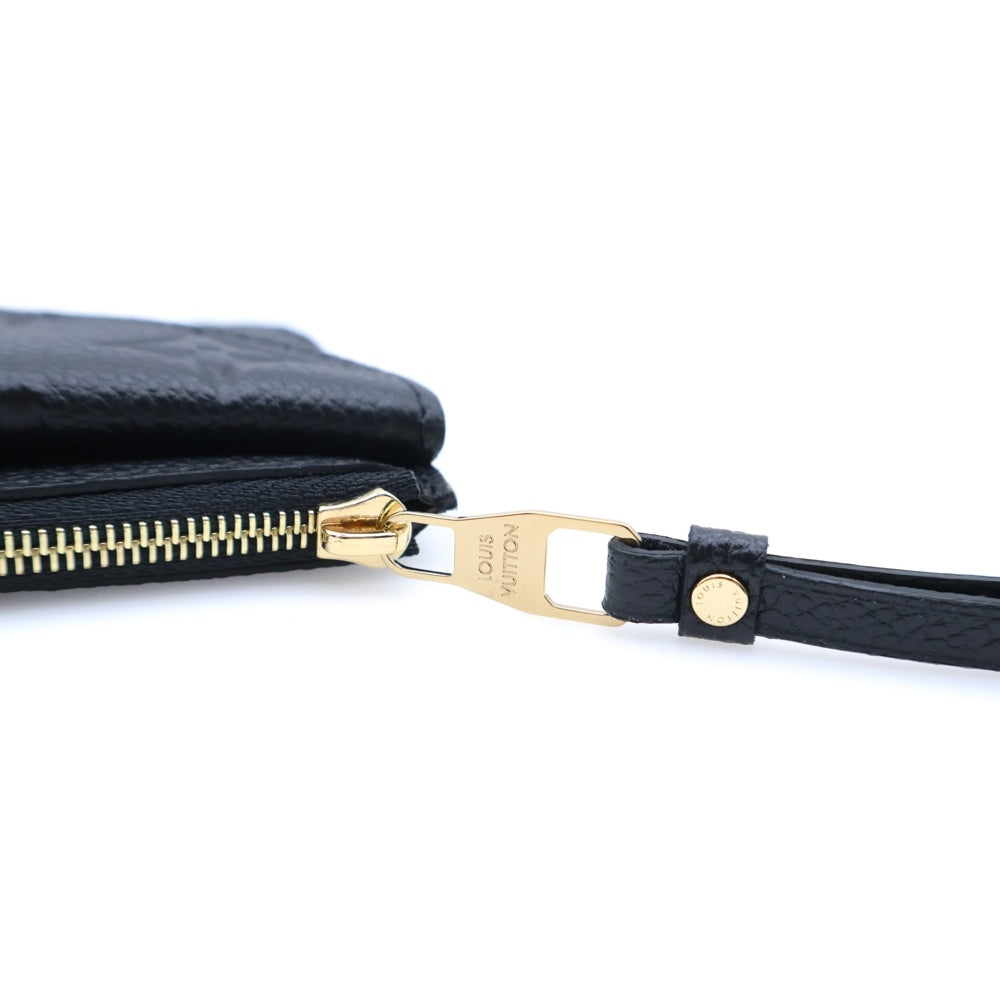 LOUIS VUITTON(ルイヴィトン) ポルト カルト・レクト ヴェルソ カードケース コインケース バッグチャーム 名刺入れ ブラック ゴールド金具 レザー M69421