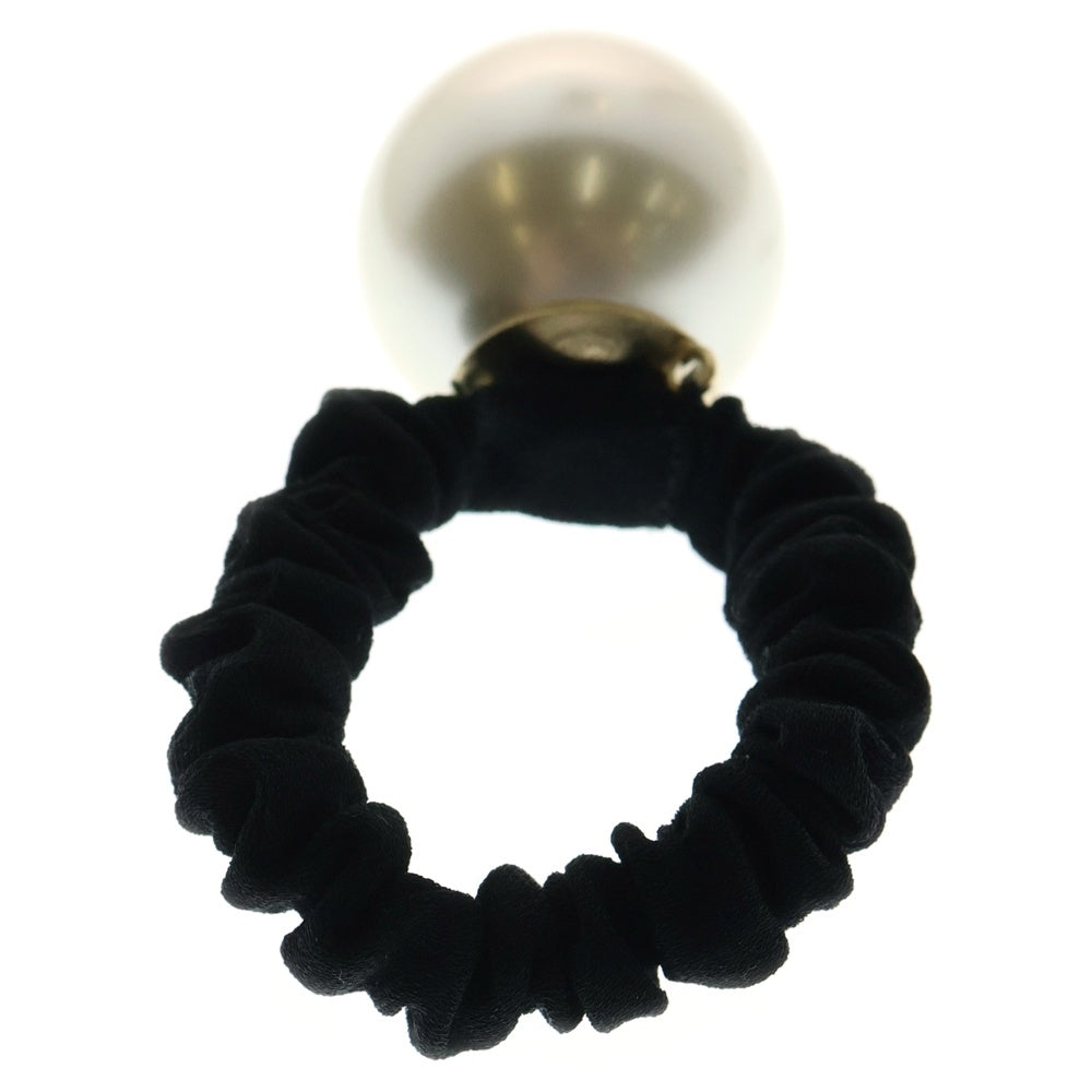 CHANEL(シャネル) 20年 ココマーク ヘアゴム フェイクパール ブラック レジン ヘアアクセサリー F20V レディース