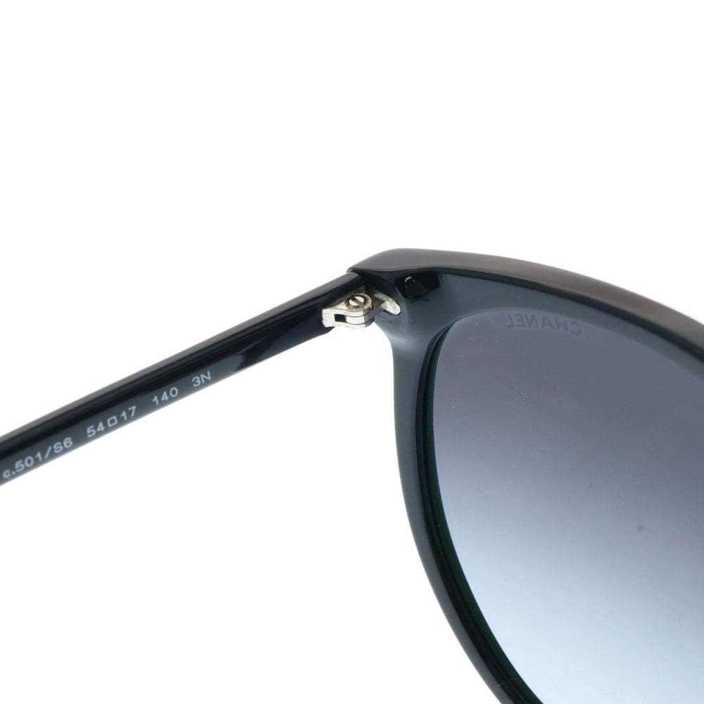 CHANEL(シャネル) サングラス ブラックフレーム ブラックレンズ グラデーションレンズ 54□17 5448A
