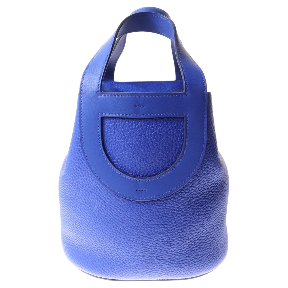 HERMES(エルメス) インザループ18 トリヨンクレマンス レザーハンドバッグ ブルー U刻印