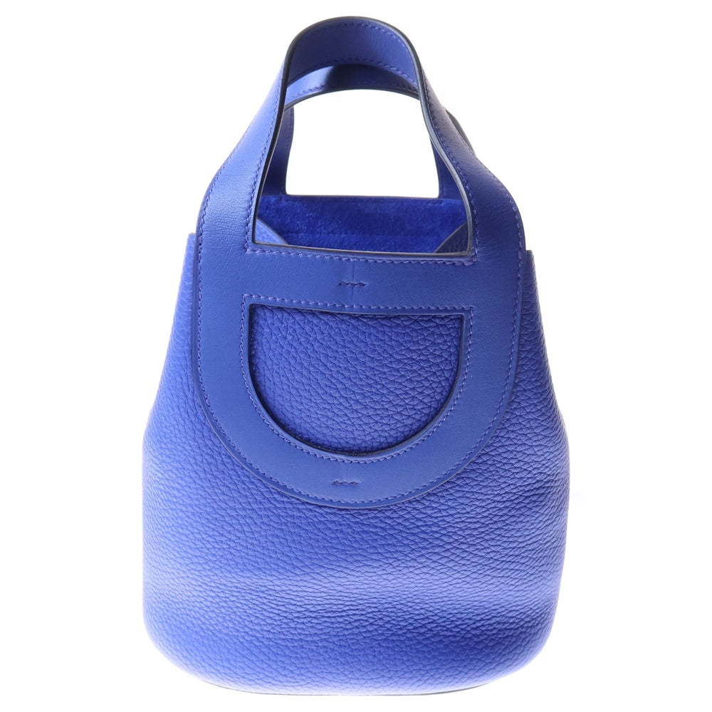 HERMES(エルメス) インザループ18 トリヨンクレマンス レザーハンドバッグ ブルー U刻印