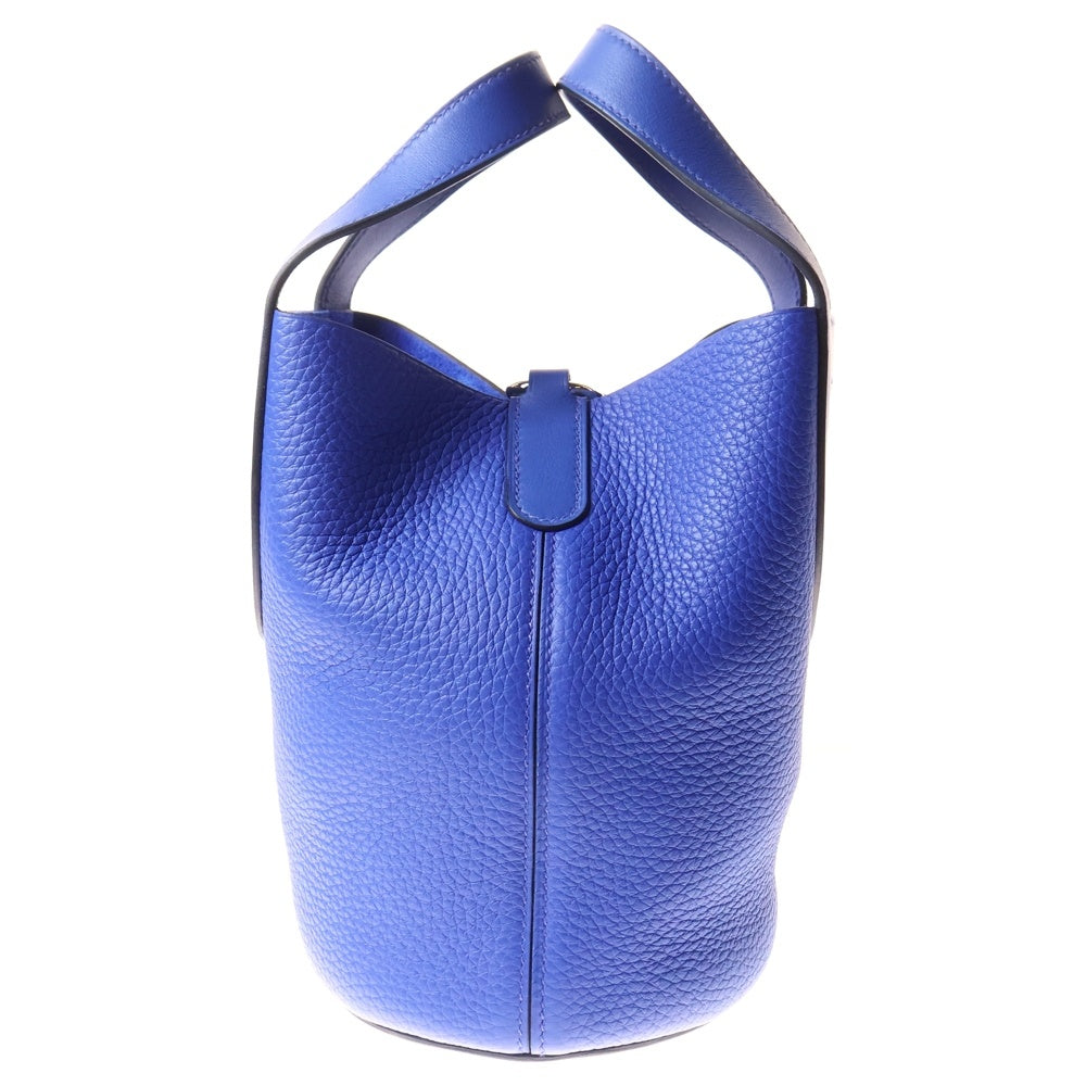 HERMES(エルメス) インザループ18 トリヨンクレマンス レザーハンドバッグ ブルー U刻印