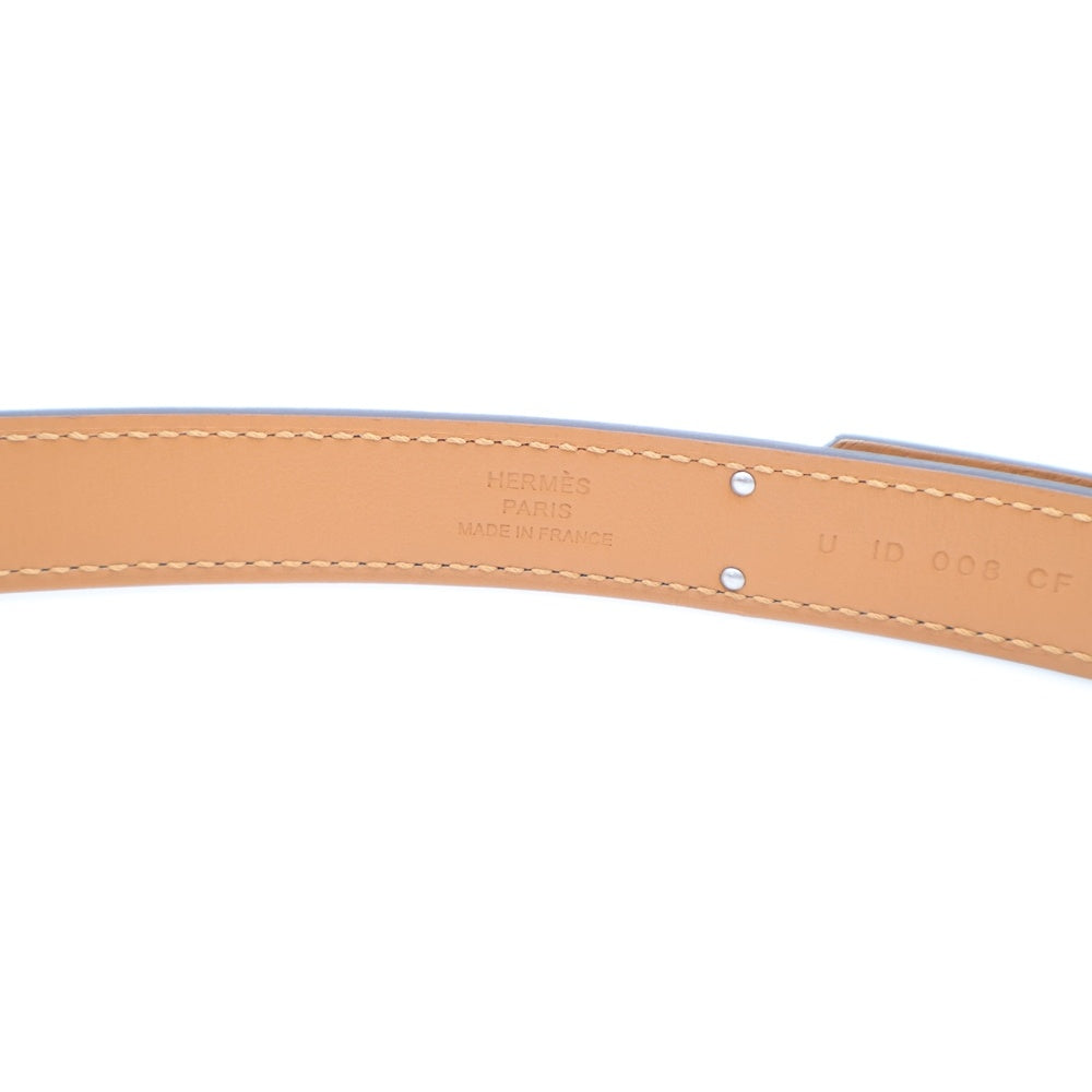 HERMES(エルメス) ケリーベルト ブラック シルバー金具 エプソン U刻印