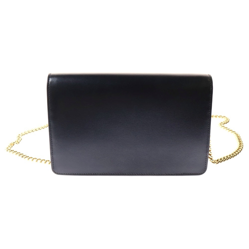 CELINE(セリーヌ) マーゴ トリオンフ チェーンウォレット ショルダーバッグ ブラック ゴールド金具 レザー