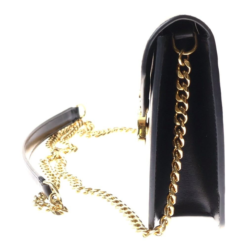 CELINE(セリーヌ) マーゴ トリオンフ チェーンウォレット ショルダーバッグ ブラック ゴールド金具 レザー