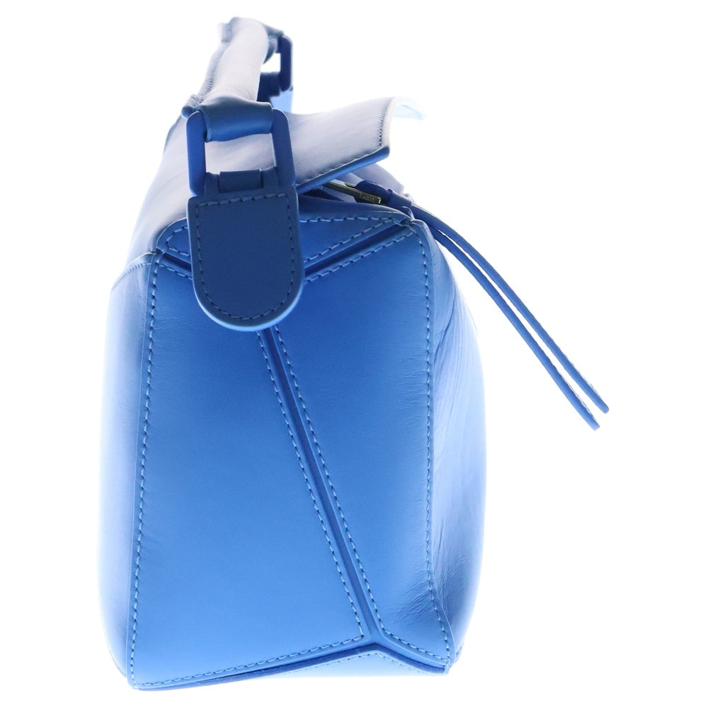 LOEWE(ロエベ) パズル バッグ アナグラムロゴ レザー 2WAY ハンド ショルダーバッグ ソリッド ブルー