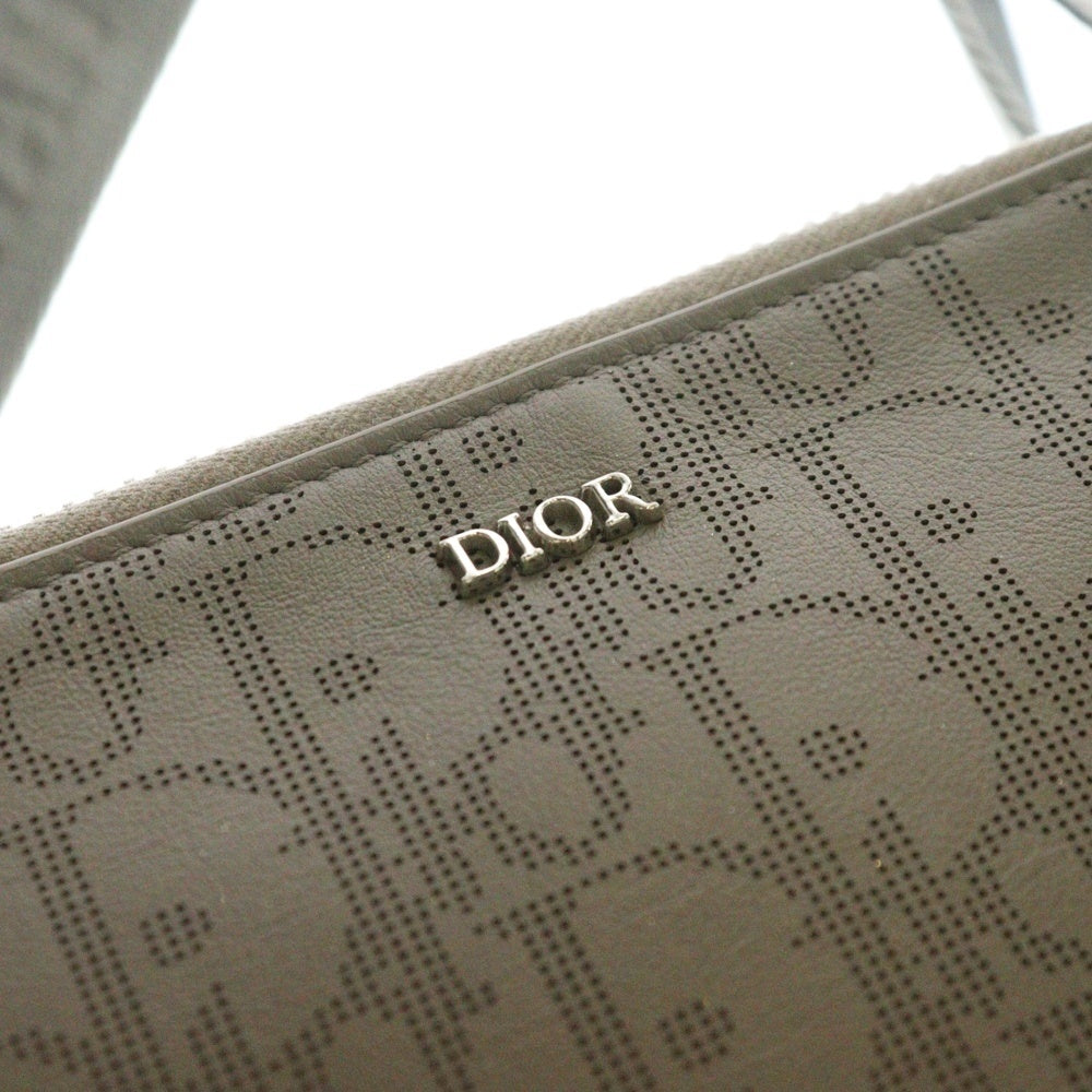 DIOR(ディオール) オブリーク ショルダーバッグ メッセンジャーバッグ カーキ レザー