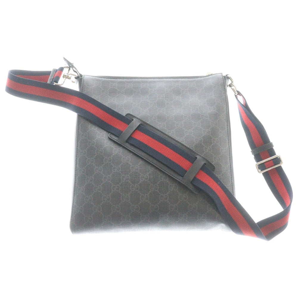 GUCCI(グッチ) GGスプリームキャンバス ショルダーバッグ ブラック 474137