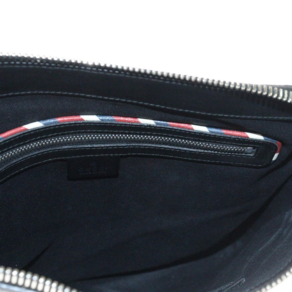 GUCCI(グッチ) GGスプリームキャンバス ショルダーバッグ ブラック 474137