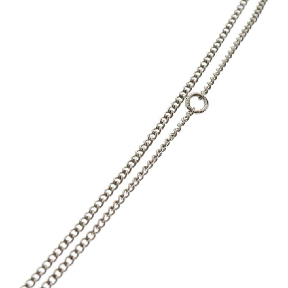 CHANEL(シャネル) ココマーク ココキャット ネックレス ラインストーン ペンダント シルバー GP