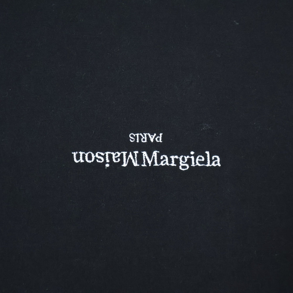 Maison Margiela 10(メゾン マルジェラ) 23SS 反転ミニロゴ刺繍 半袖Tシャツ カットソー ブラック S30GC0701 S22816