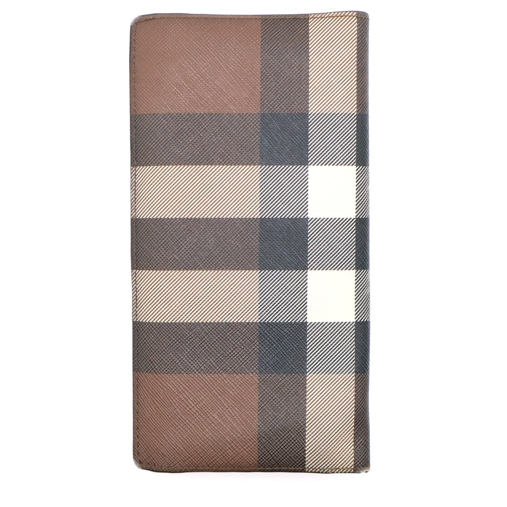 BURBERRY(バーバリー) Cavendish キャベンディッシュ 長財布 ラウンドジップ ロングウォレット キャンバス×レザー 8052803