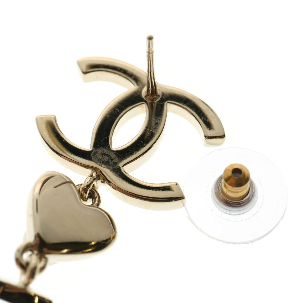 CHANEL(シャネル) No.5 ココマーク ラインストーン ロングピアス イヤーアクセサリー ゴールド GP B20V