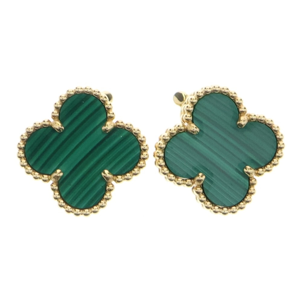 Van Cleef & Arpels(ヴァンクリーフアンドアーペル) ヴィンテージ アルハンブラ マラカイト ピアス イエローゴールド 750YG VCAR03QL00 ジュエリー アクセサリー