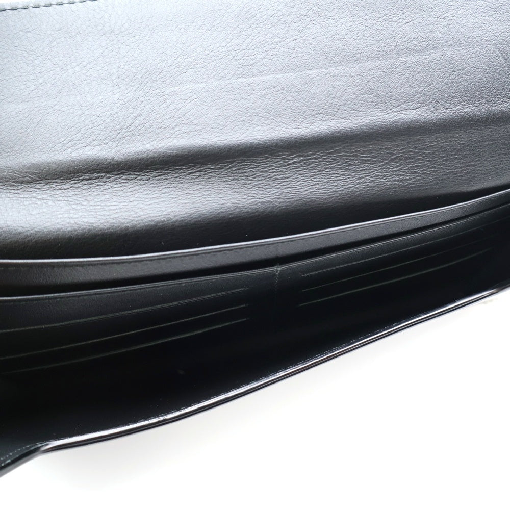 J&M DAVIDSON(ジェイアンドエムデヴィッドソン) トラベルポーチウィズスタッズ チェーンショルダー ウォレット ショルダーバッグ ブラック シルバー金具 レザー