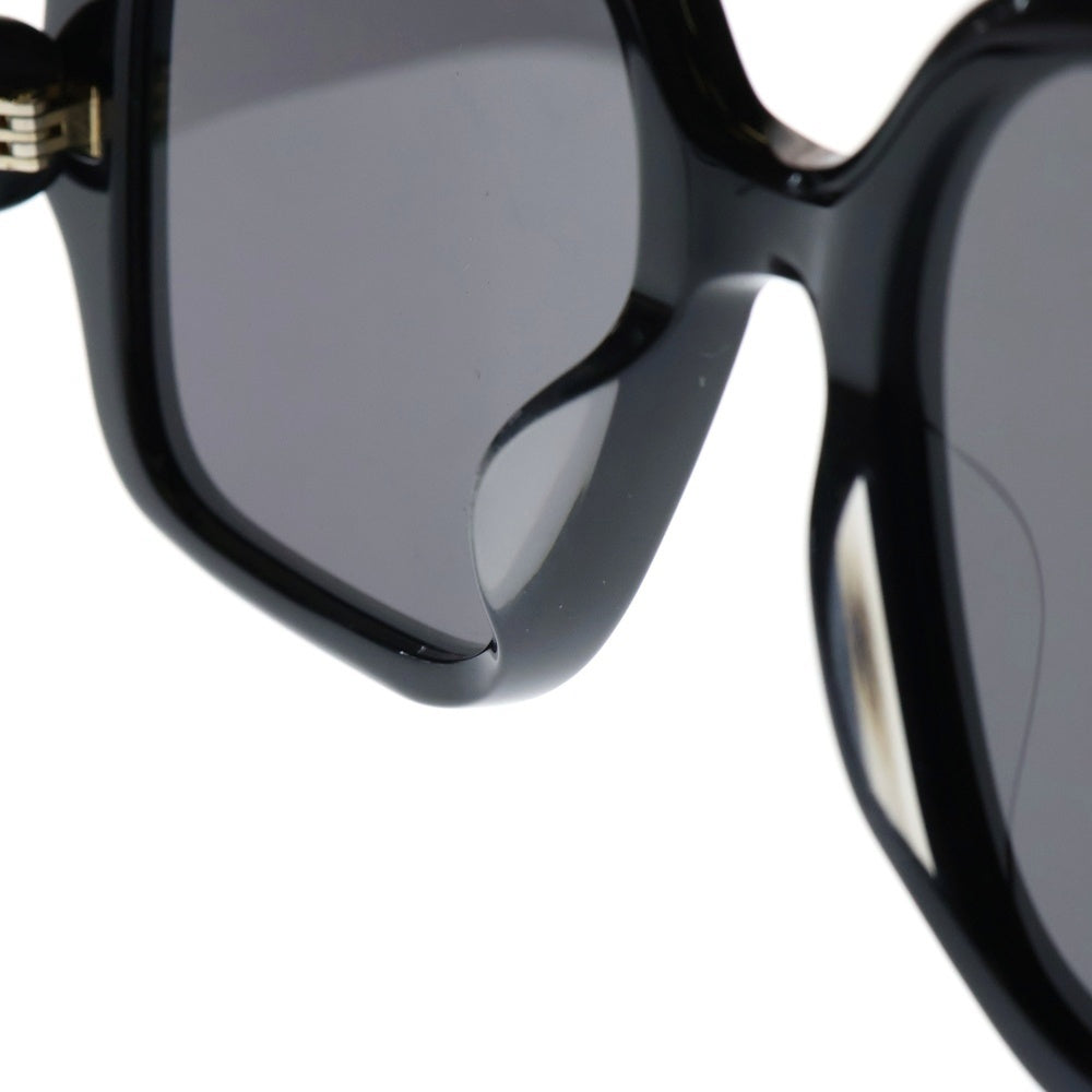 LOEWE(ロエベ) サイドロゴ スクエアシェイプ ビッグフレームサングラス ブラック