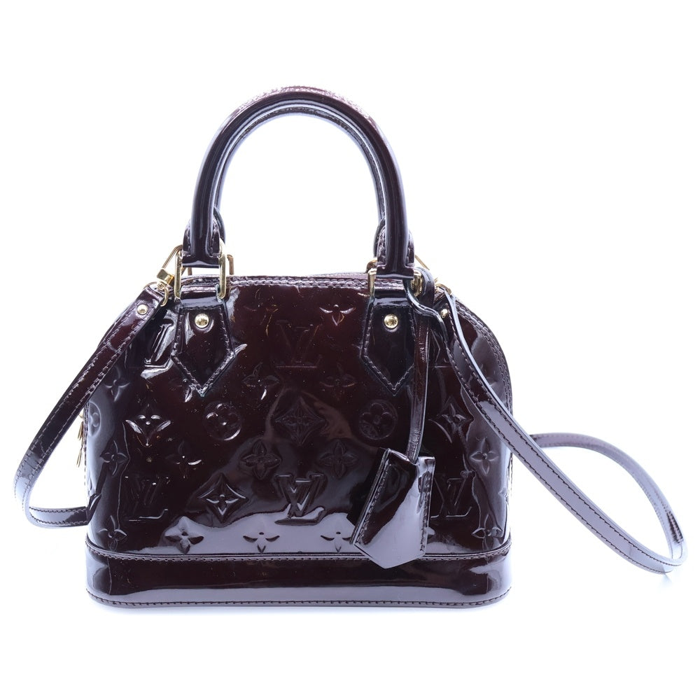 LOUIS VUITTON(ルイヴィトン) モノグラムヴェルニ アルマBB アマラント 2WAYバッグ ハンドバッグ ショルダーバッグ ボルドー ゴールド金具 パテント M91678