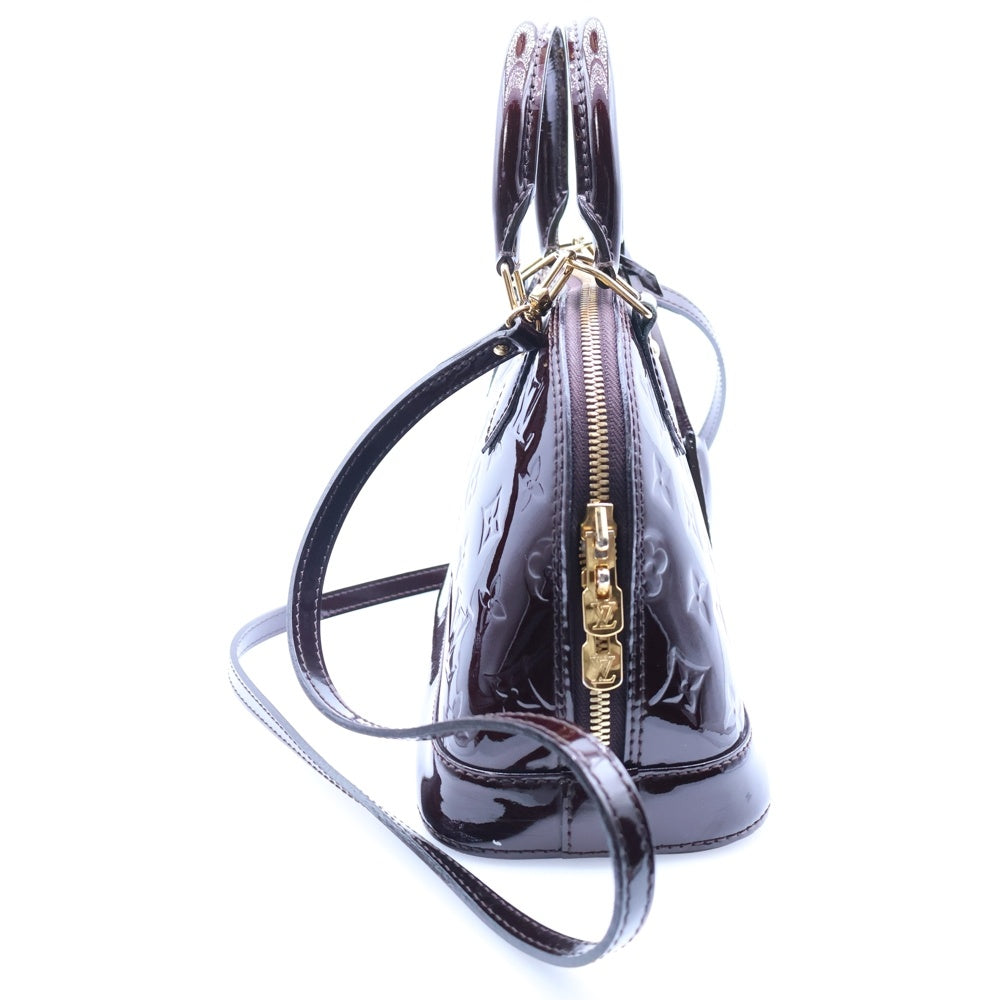 LOUIS VUITTON(ルイヴィトン) モノグラムヴェルニ アルマBB アマラント 2WAYバッグ ハンドバッグ ショルダーバッグ ボルドー ゴールド金具 パテント M91678