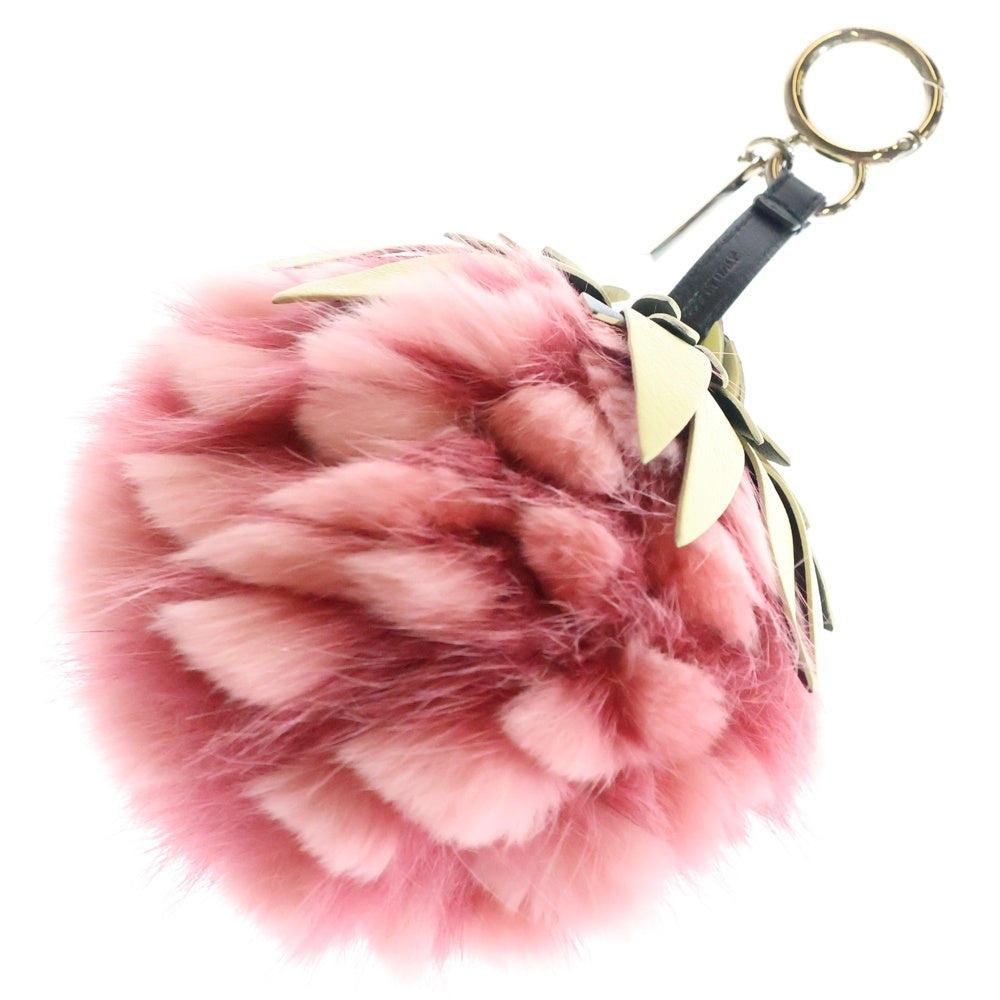新品 FENDI フェンディ ファー バッグチャーム キーホルダー キーリング FENDI(フェンディ) フルーツチャーム ファー バッグチャーム