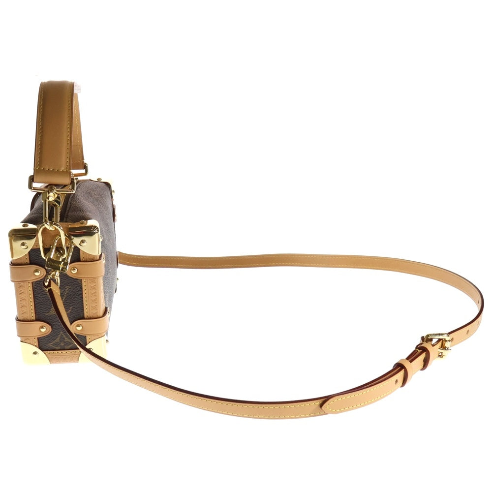 LOUIS VUITTON(ルイヴィトン) モノグラム サイドトランクPM ショルダーバッグ ポシェットバッグ ブラウン PVCレザー RFID M46815