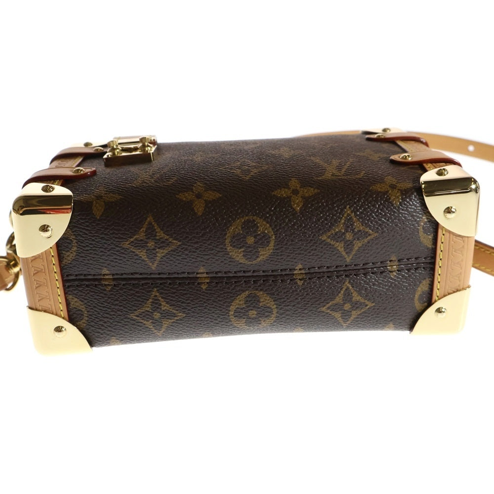LOUIS VUITTON(ルイヴィトン) モノグラム サイドトランクPM ショルダーバッグ ポシェットバッグ ブラウン PVCレザー RFID M46815