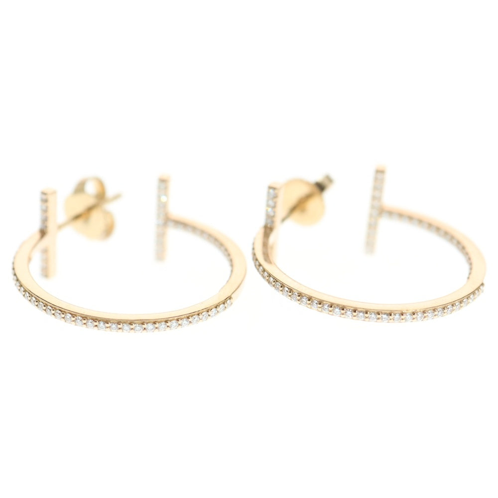 TIFFANY&Co(ティファニー) Tワイヤー フープ ダイヤモンド ピアス ピンクゴールド ジュエリー アクセサリー