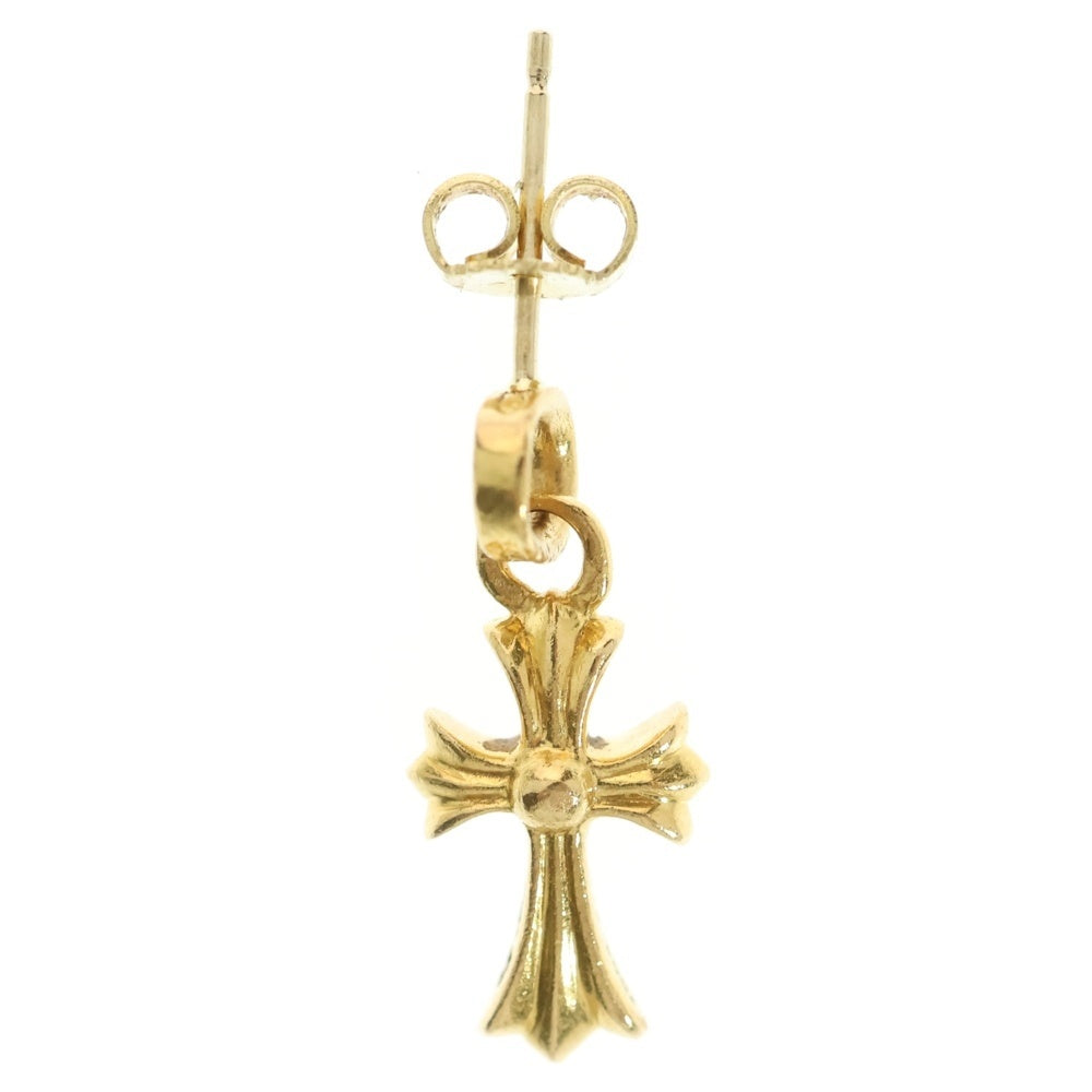 CHROME HEARTS(クロムハーツ) 22K BBY F PPRCHN P/DIA ベイビーファットクロス ドロップピアス PAVEダイヤ ゴールド BCA018