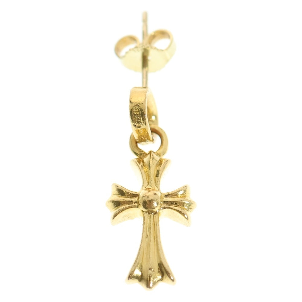 CHROME HEARTS(クロムハーツ) 22K BBY F PPRCHN P/DIA ベイビーファットクロス ドロップピアス PAVEダイヤ ゴールド BCA018