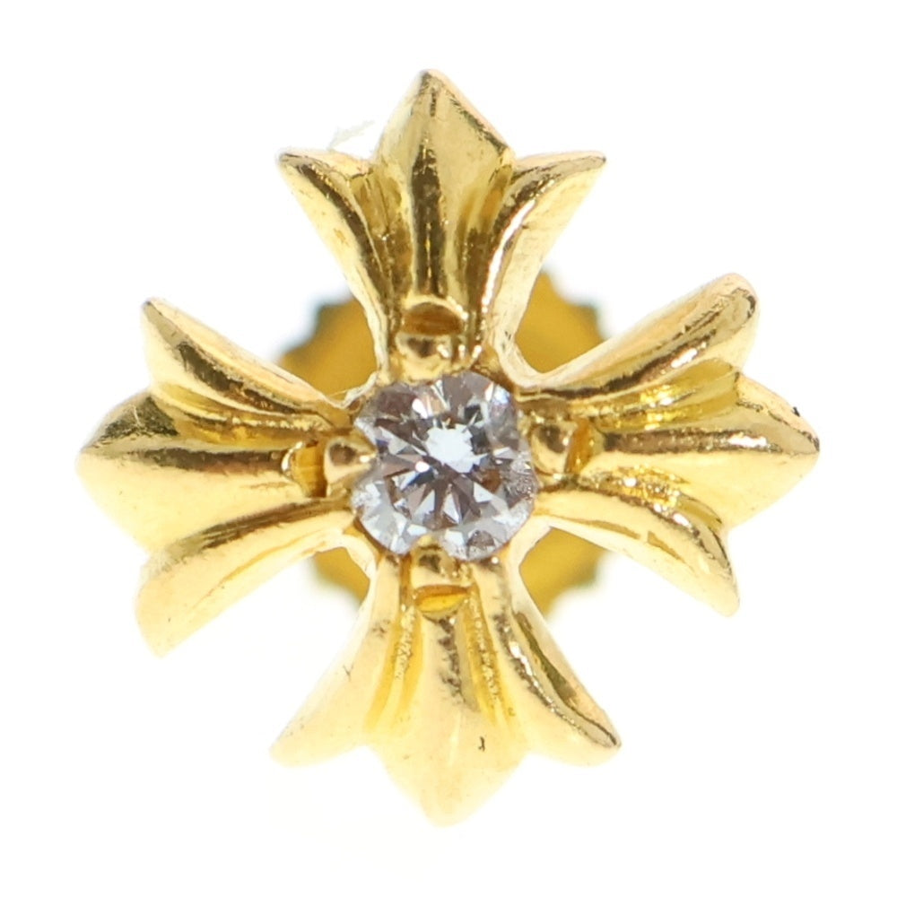 CHROME HEARTS(クロムハーツ) 22K No2 CH PLS 1DIA CHプラス スタッドピアス 1ダイヤ ゴールド BCA021