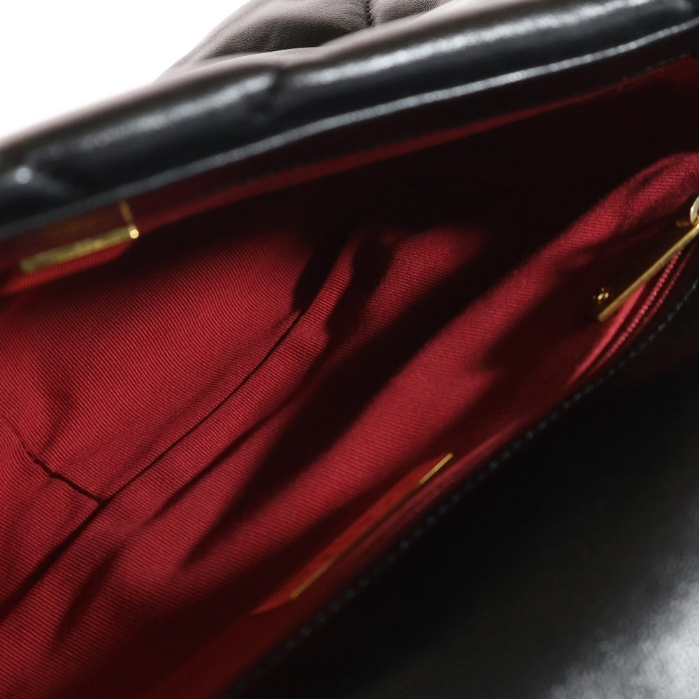 CHANEL(シャネル) シャネル19 ディズヌフ ココマークラムスキン レザー ターンロック 2WAY チェーン ハンド ショルダーバッグ シルバー/ゴールド金具 ブラック AS1160