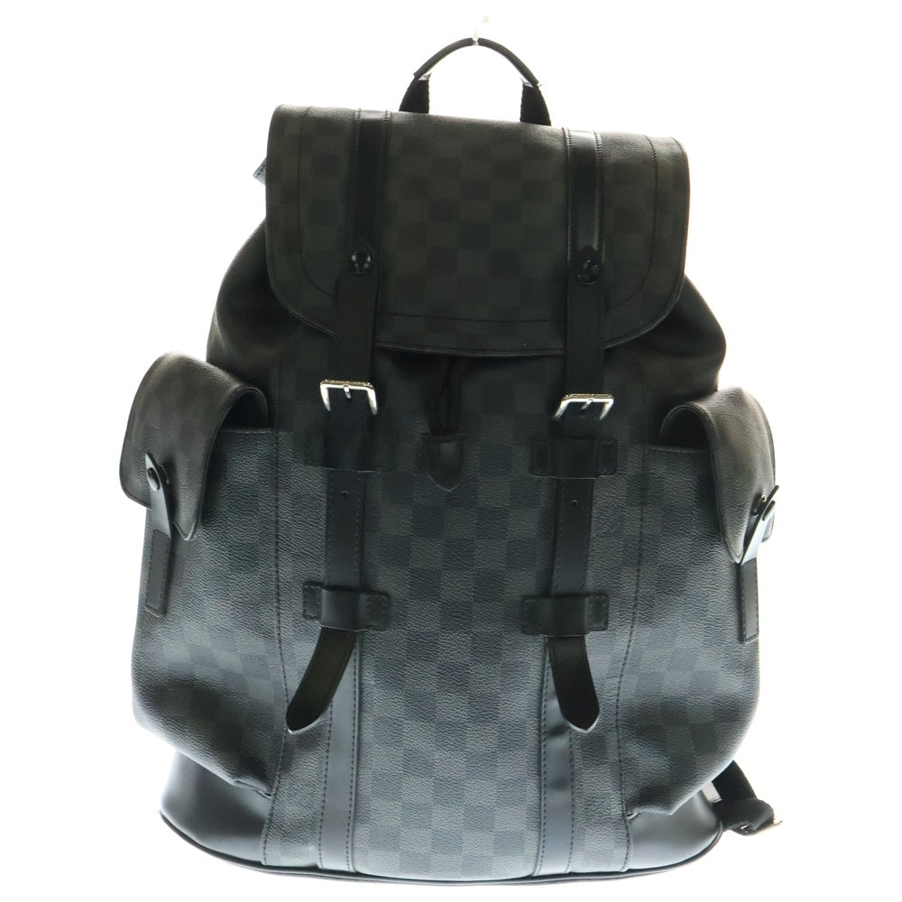LOUIS VUITTON(ルイヴィトン) ダミエグラフィット クリストファーPM バックパック リュック ブラック PVCレザー N41379