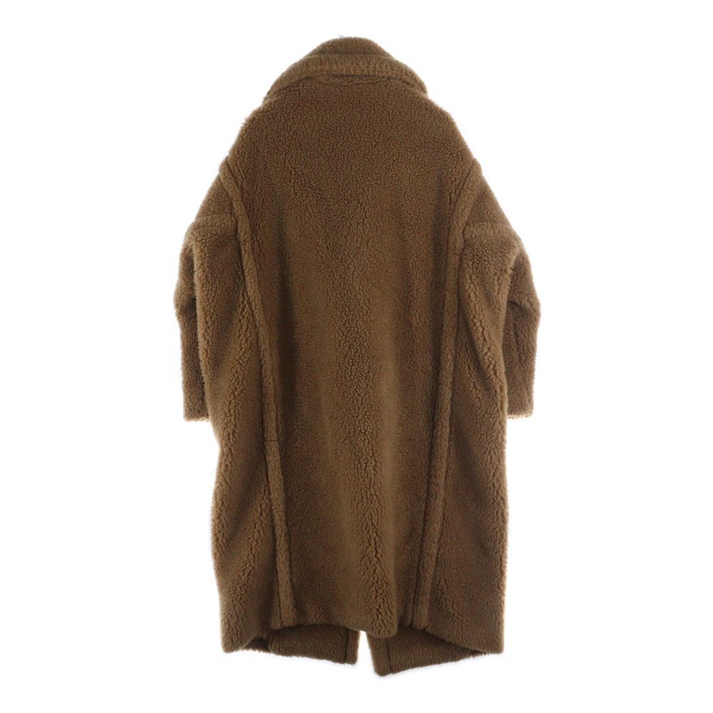 Max Mara(マックスマーラ) 23AW TEDDY BEAR ICON COAT テディベア アイコン シルク混 キャメルボア ロング コート ブラウン 11-01-61433