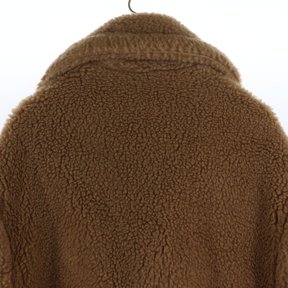 Max Mara(マックスマーラ) 23AW TEDDY BEAR ICON COAT テディベア アイコン シルク混 キャメルボア ロング コート ブラウン 11-01-61433