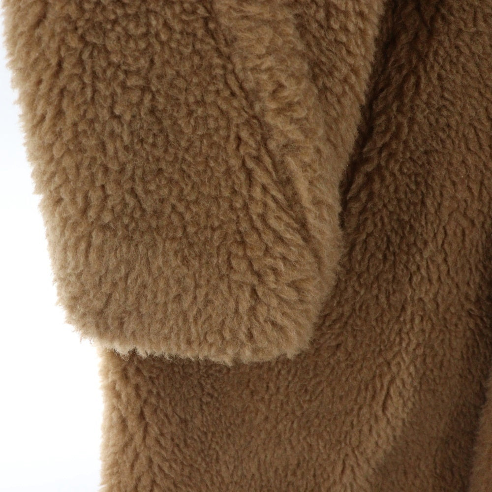 Max Mara(マックスマーラ) 23AW TEDDY BEAR ICON COAT テディベア アイコン シルク混 キャメルボア ロング コート ブラウン 11-01-61433