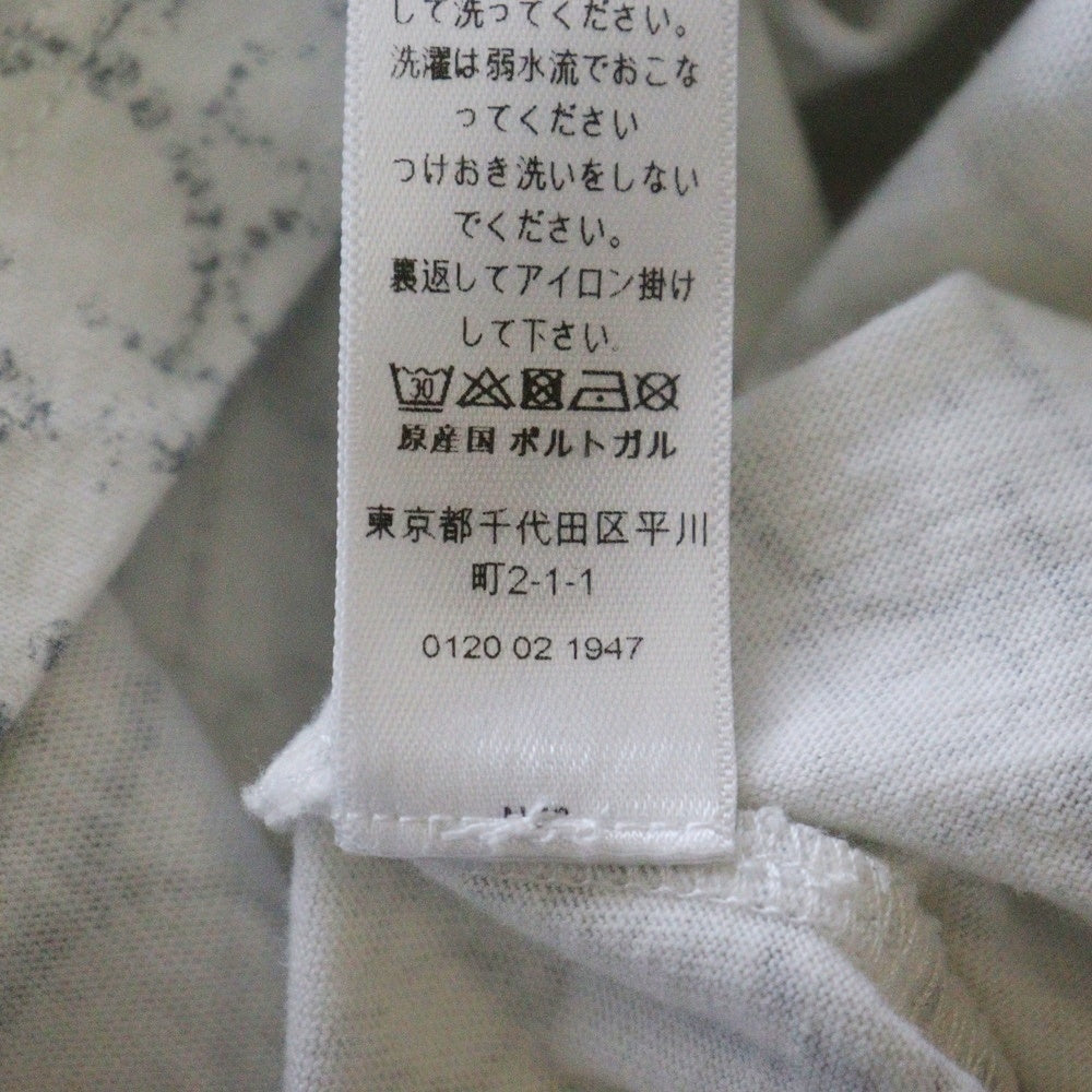 DIOR(ディオール) オブリーク トロッター 総柄プリント クルーネック 半袖Tシャツ カットソー ホワイト レディース 3SBM23TEEE