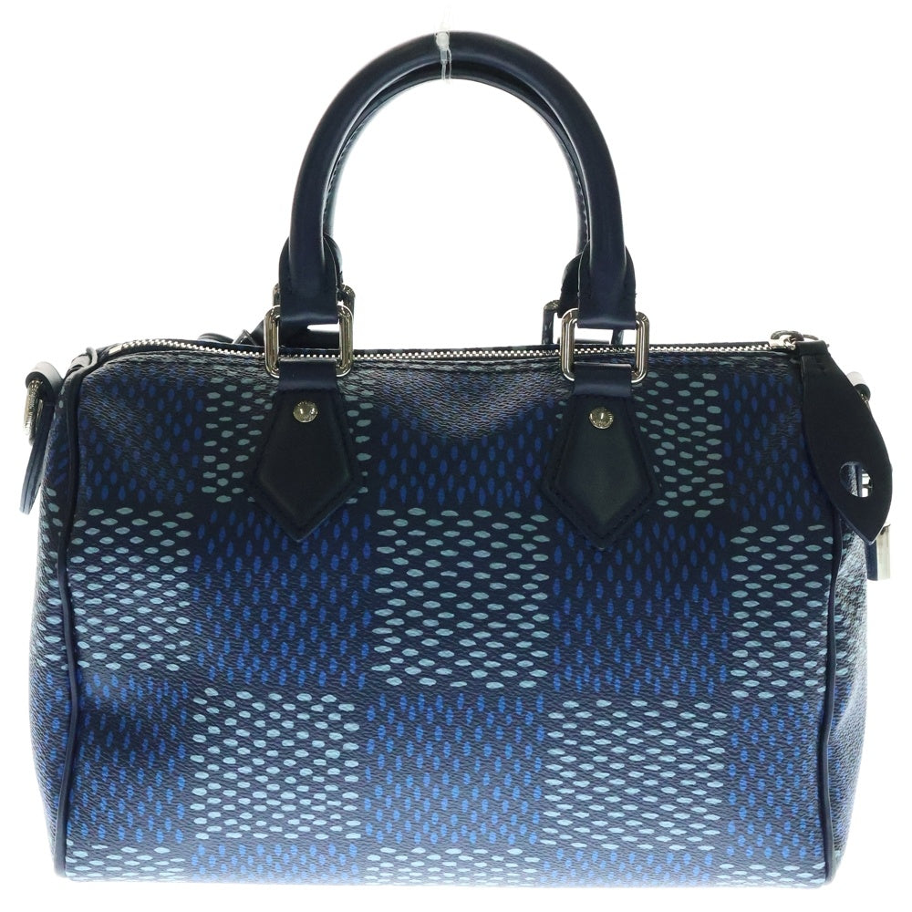 LOUIS VUITTON(ルイヴィトン) ダミエヘリテージ スピーディバンドリエール25 2WAY レザー ショルダーバッグ ハンドバッグ ブルー N40691