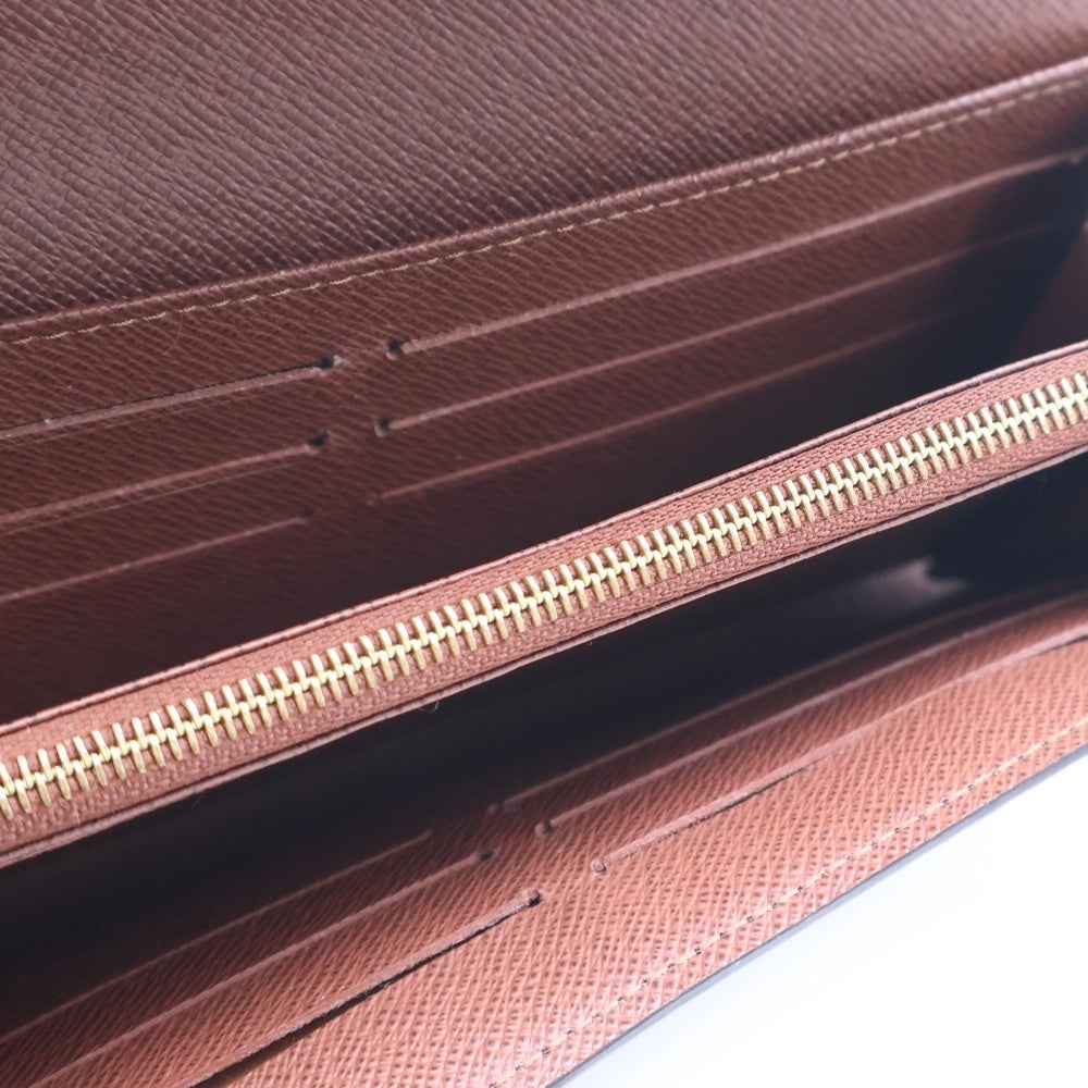 LOUIS VUITTON(ルイヴィトン) モノグラム ポルトフォイユ サラ PVC フラップ ロングウォレット 長財布 ゴールド金具 ブラウン M60531