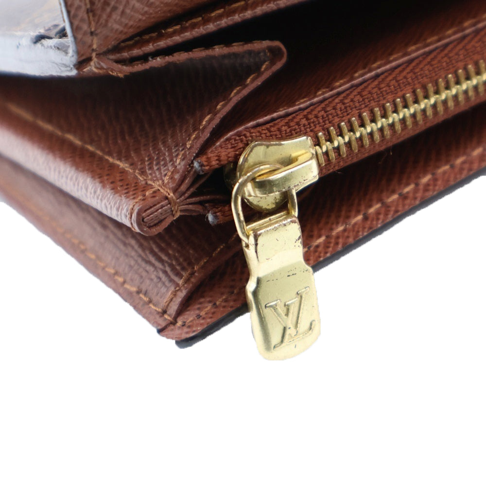LOUIS VUITTON(ルイヴィトン) モノグラム ポルトフォイユ サラ PVC フラップ ロングウォレット 長財布 ゴールド金具 ブラウン M60531