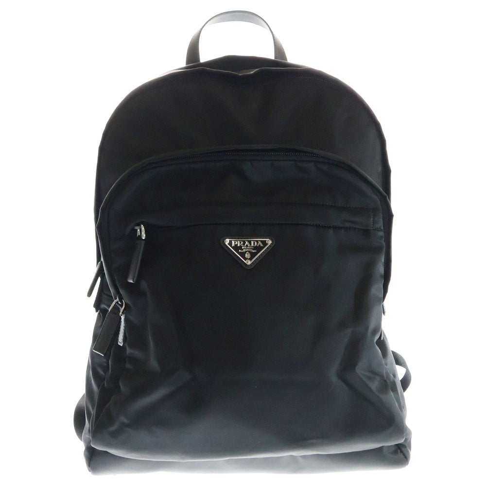 大人気☆PRADA☆プラダ☆リュック☆男女兼用☆三角プレート☆ナイロン☆ブラック PRADA(プラダ) NERO トライアングルロゴプレート ナイロンバック