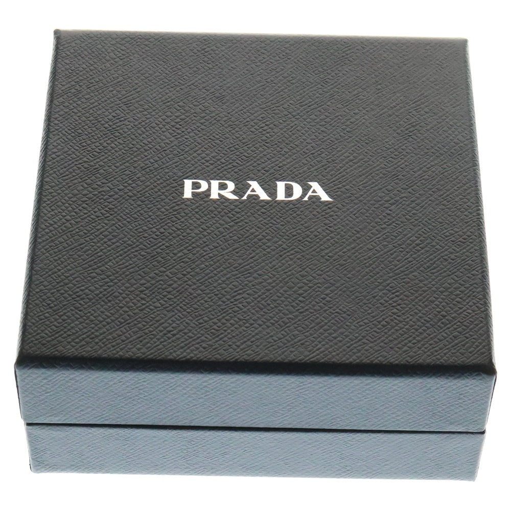 PRADA(プラダ) サフィアーノレザー トライアングルロゴプレート ミニ ポーチ チェーンショルダーバッグ ゴールド金具 ライトブルー 1NR025