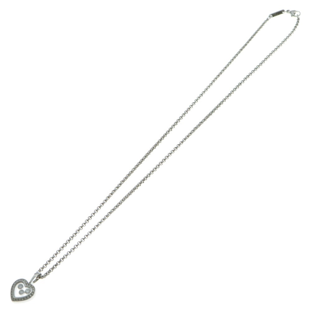 CHOPARD(ショパール) ハッピーダイヤ ハートネックレス ペンダント Au750 K18 WG ホワイトゴールド ジュエリー