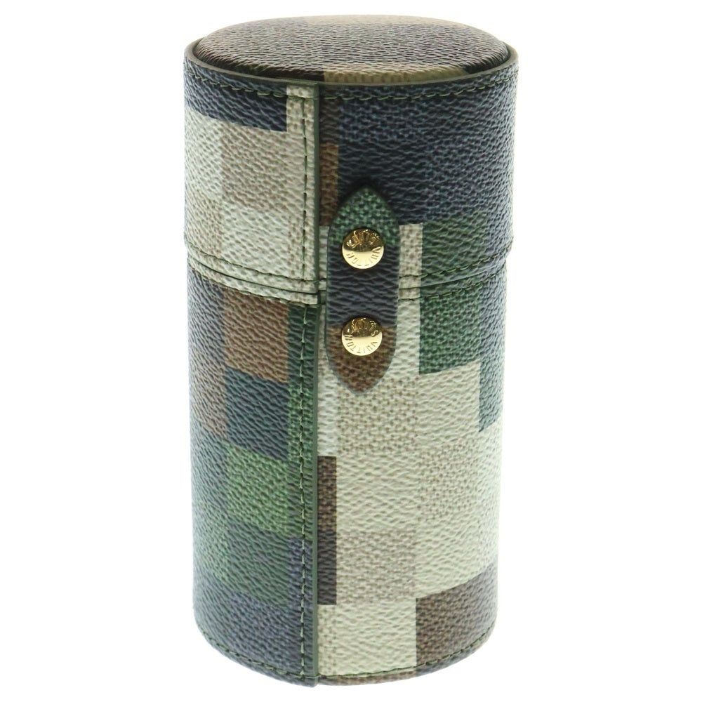 LOUIS VUITTON(ルイヴィトン) ダモフラージュ ダミエ ピクセル カモフラ総柄レザートラベルケース 小物入れ マルチカラー LS0722