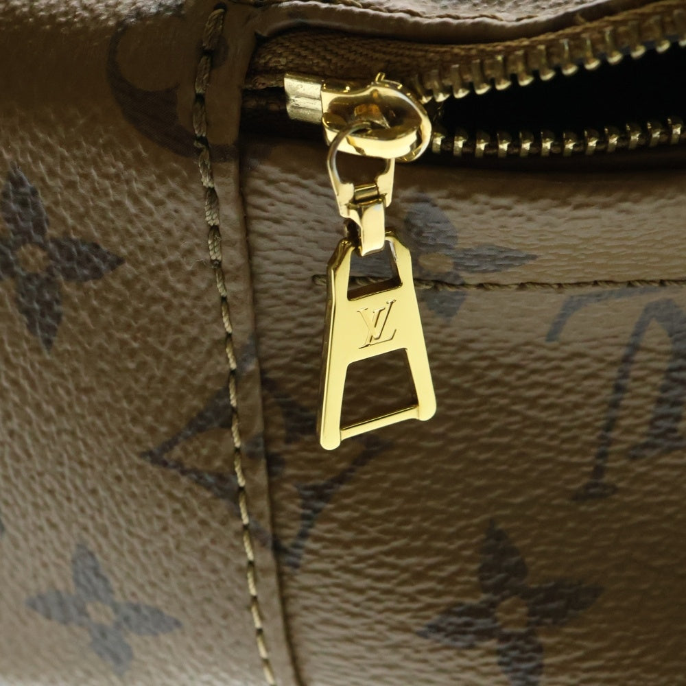 LOUIS VUITTON(ルイヴィトン) パームスプリングス ミニ モノグラムリバース バックパック リュックサック ゴールド金具 ブラウン/ブラック M44872